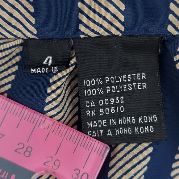 Vintage 1980s Sasson Striped, Striped Boxey Top and Skirt Set - Picture 10 of 12